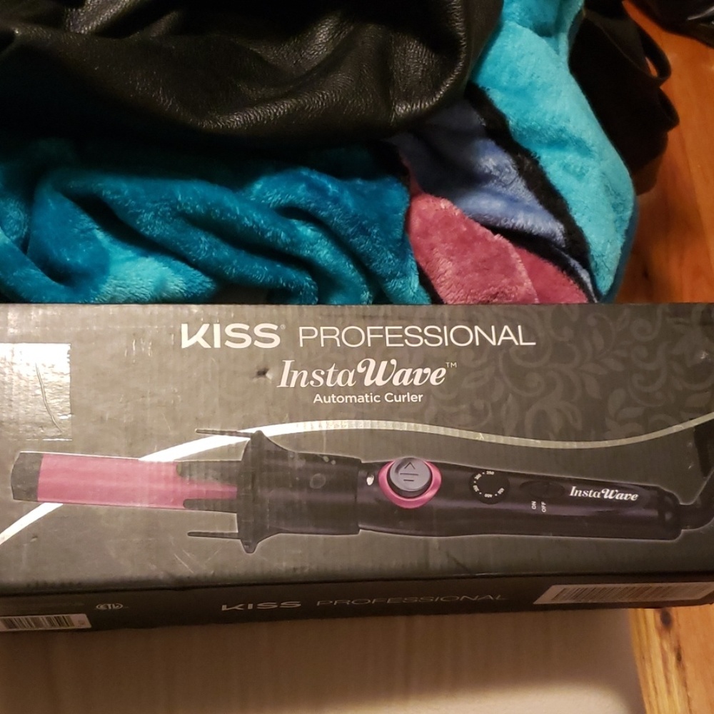 kiss professional pink instawave automatic curler